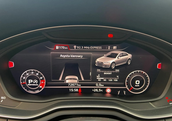 Audi S4 cena 166900 przebieg: 72000, rok produkcji 2018 z Tychy małe 781